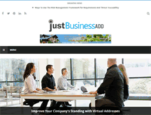 Tablet Screenshot of justbusinessadd.com